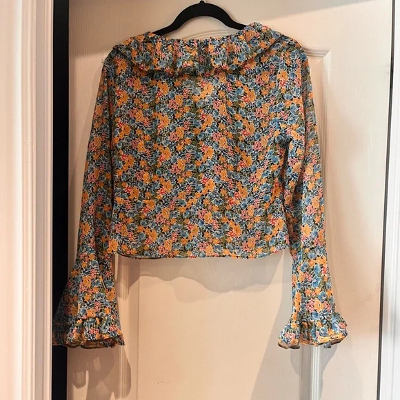 ASOS Floral Buttoned Blouse - Picture 5 of 5